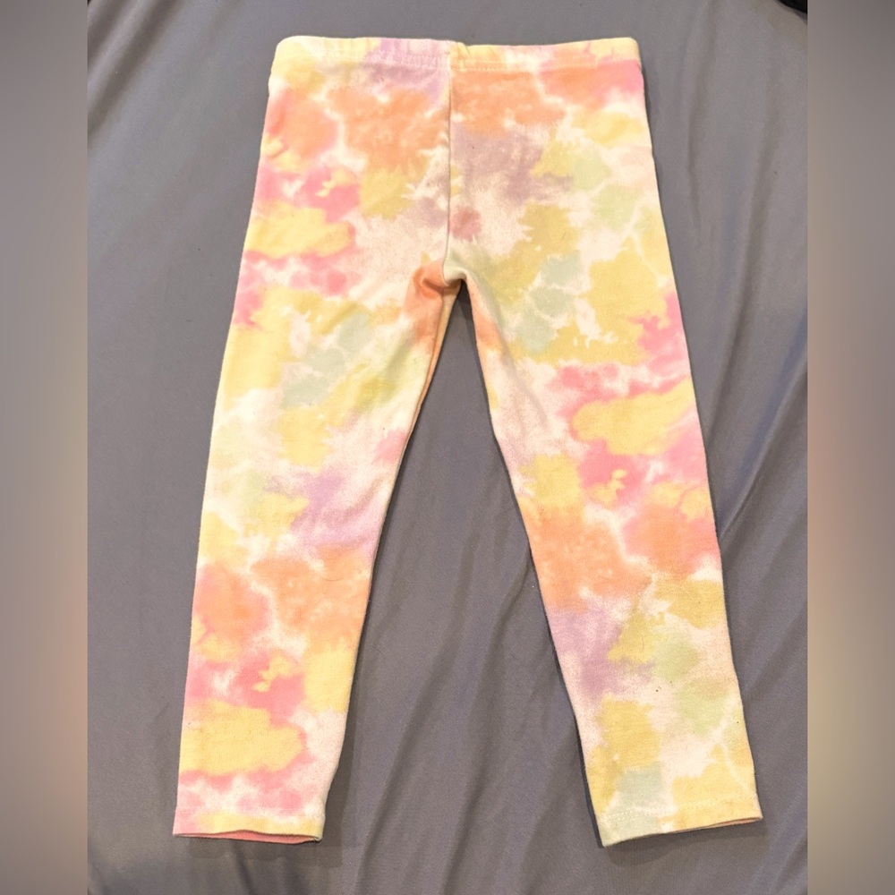 2T PANTS TODDLER GIRL LEGGINGS GARANIMALS Tie-Dye Yellow Pink Orange Purple Blue